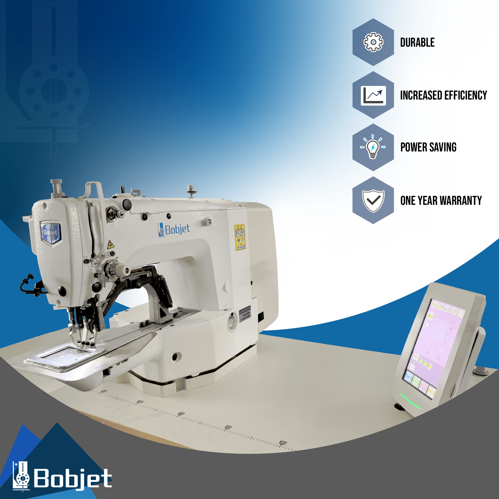Bobjet – Button attaching machine